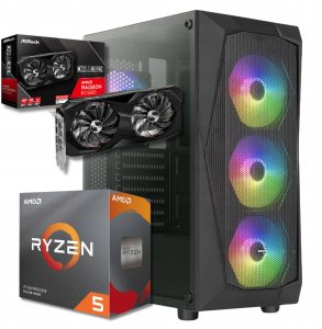 Komputer BSG Striker V12 AMD Ryzen 5 AMD Radeon RX 6600 16GB DDR4 512GB SSD Windows 11 1