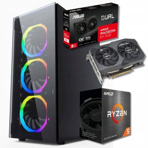 Komputer BSG Raptor V15 AMD Ryzen 5 AMD Radeon RX 7600 16GB DDR4 512GB SSD Windows 11 1