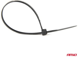 Opaski zaciskowe plastikowe czarne długie zestaw 60 szt. amio-04315 3