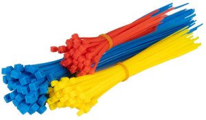 Opaski zaciskowe plastikowe wielokolorowe zestaw 150 szt. amio-04316 2