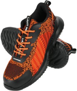 Półbuty z dzianiny pomar.-czarne, sb fo, "44", ce, lahti 3