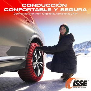 Łańcuchy śniegowe tekstylne isse classic rozmiar 70 en16662-1-2020 onorm 5121- 2021 2 szt. 5