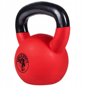Kettlebell Gorilla Sports Kettlebell z gumową powłoką 14kg 2
