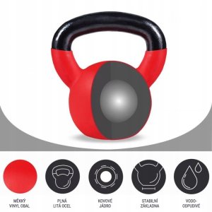 Kettlebell Gorilla Sports Kettlebell z gumową powłoką 14kg 9