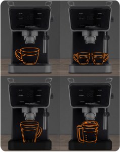 Ekspres do kawy kolbowy 20 bar Berdsen BD-771 czarny 16