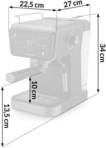 Ekspres do kawy kolbowy 20 bar Berdsen BD-771 czarny 4