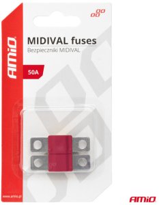 Bezpieczniki samochodowe midival mta 2 szt. 50a amio-03475 3