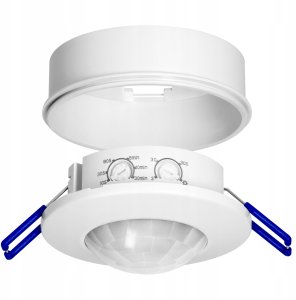 Czujnik ruchu 360°, IP20, 1200W, zasięg max. 8m, biały 1