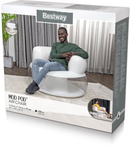 Bestway Dmuchany Fotel Biały Bestway 75138 19