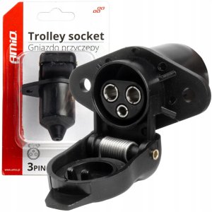 Gniazdo elektryczne 3 pin złącze 3 pinowe amio-03212 6