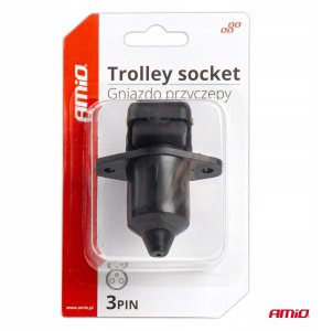 Gniazdo elektryczne 3 pin złącze 3 pinowe amio-03212 8