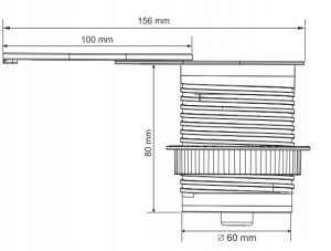 Gniazdo meblowe ?6cm, wpuszczane w blat z przesuwną pokrywką, ładowarką USB i przewodem 1,9m, 1x2P+Z (French), 1xUSB (typ A+C; PD20W), czarne 2