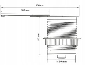 Gniazdo meblowe ?6cm, wpuszczane w blat z przesuwną pokrywką, ładowarką USB i przewodem 1,9m, 1x2P+Z (French), 1xUSB (typ A+C; PD20W), srebrne 2