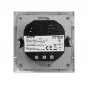 Gniazdo pojedyncze 2P+Z (Schuko), USB-A + USB-C, wyjście 5VDC, max 2,8A 4