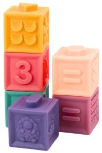 Miękkie Klocki Edukacyjne Zwierzęta Liczby Litery Kolorowe 12 Szt 3