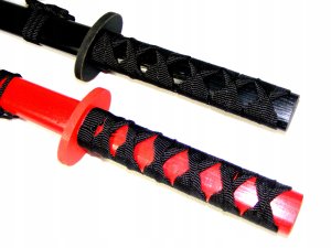 Drewniany Miecz Czerwony Rekwizyt Dla Rycerza 73 cm 11