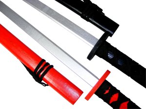 Drewniany Miecz Czerwony Rekwizyt Dla Rycerza 73 cm 12