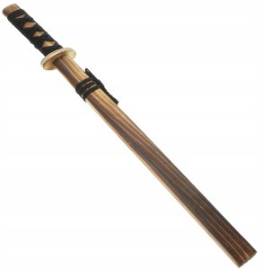 Drewniany Miecz Czerwony Rekwizyt Dla Rycerza 73 cm 5