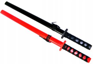 Drewniany Miecz Czerwony Rekwizyt Dla Rycerza 73 cm 9