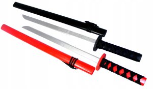 Drewniany Miecz Czerwony Rekwizyt Dla Rycerza 73 cm 10