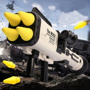 LeanToys Ogromna Wyrzutnia Rakiet M202 Pociski Gąbkowe 68cm 3
