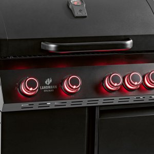 Landmann Cool Black 4.1 maxX Grill ogrodowy gazowy 18.6 kW 76 cm x 41 cm 6