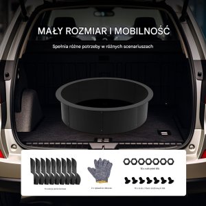 Wkład do paleniska ogrodowego pierścień paleniskowy palenisko okrąg 114cm 4