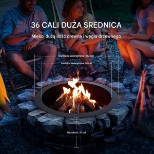 Wkład do paleniska ogrodowego pierścień paleniskowy palenisko ogrodowe 91cm 4