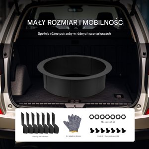 Wkład do paleniska ogrodowego pierścień paleniskowy palenisko ogrodowe 91cm 7