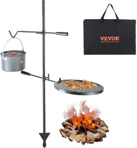 Palenisko grill ruszt ogniskowy ogrodowy wiszący okrągły przenośny+torba 1
