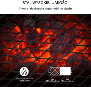 Palenisko grill ruszt ogniskowy turystyczny składany przenośny+torba 57 cm 6