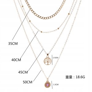 ITIMPORT NASZYJNIK CHOKER CELEBRYTKA DŁUGA BOHO SREBRNY 29 3