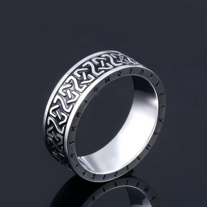 PIERŚCIEŃ SYGNET Wikingów NORDYCKI Amulet RUNA 467 2