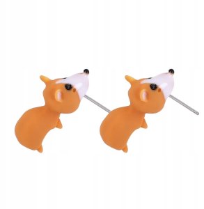 Kolczyki damskie 3D Modele ZWIERZĄT UROCZE Pies PIESEK Corgi 1