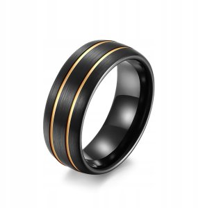 PIERŚCIEŃ OBRĄCZKA z Wolframu WOLFRING EU19 US09 5