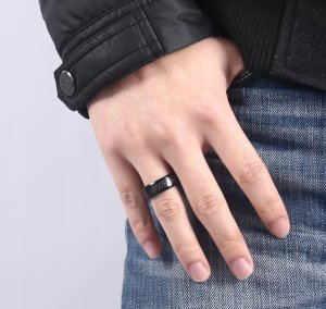 Wolfring PIERŚCIEŃ OBRĄCZKA z Wolframu WOLFRING EU19 US09 5