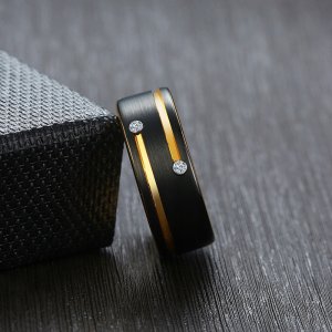 Wolfring OBRĄCZKA PIERŚCIEŃ z Wolframu WOLFRING EU25 US11 9