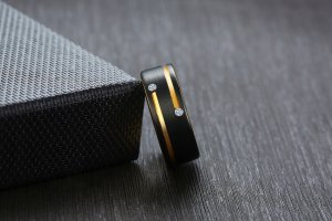 Wolfring OBRĄCZKA PIERŚCIEŃ z Wolframu WOLFRING EU25 US11 10