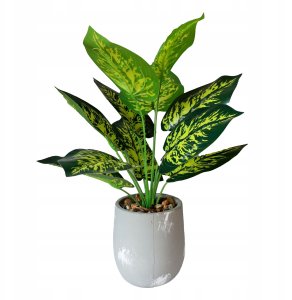 ITIMPORT SZTUCZNA Roślina W DONICZCE REALISTYCZNA 42cm Dieffenbachia do DOMU BIURA 2