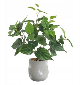 SZTUCZNA Roślina W DONICZCE REALISTYCZNA 38cm FILODENDRON do DOMU BIURA 1
