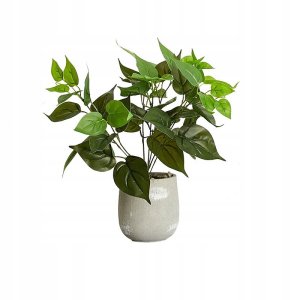 ITIMPORT SZTUCZNA Roślina W DONICZCE REALISTYCZNA 38cm FILODENDRON do DOMU BIURA 3