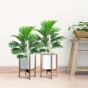ITIMPORT SZTUCZNA Roślina PALMA do 40cm DEKORACJA do DOMU BIURA PATIO Realistyczna 3
