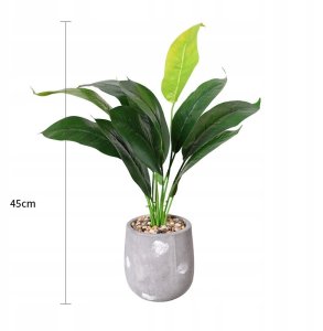 ITIMPORT SZTUCZNA Roślina W DONICZCE REALISTYCZNA 45cm SKRZYDŁOKWIAT do DOMU BIURA 6