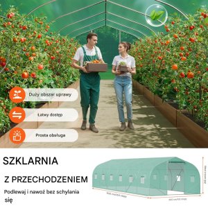Vevor Tunel foliowy ogrodowy szklarnia 27m2 9x3x2 m 4