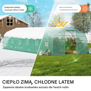 Vevor Tunel foliowy ogrodowy szklarnia 17m2 5.9x2.95x2.25 m 3