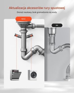 Zlew gastronomiczny basen zlewozmywak gospodarczy 50 x 43 cm stal 5