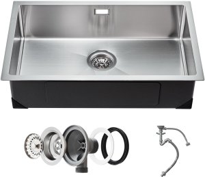 Zlew gastronomiczny basen zlewozmywak gospodarczy 70 x 43 cm stal 1