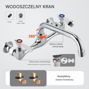 Zlew gastronomiczny basen zlewozmywak gospodarczy 45.7x45.7 cm 2