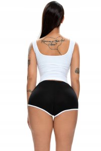 SZORTY Damskie SPORTOWE Wygodne SPODENKI Czarne XL 3