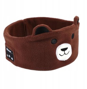 OPASKA na oczy do SPANIA SŁUCHAWKI BLUETOOTH Miś 1